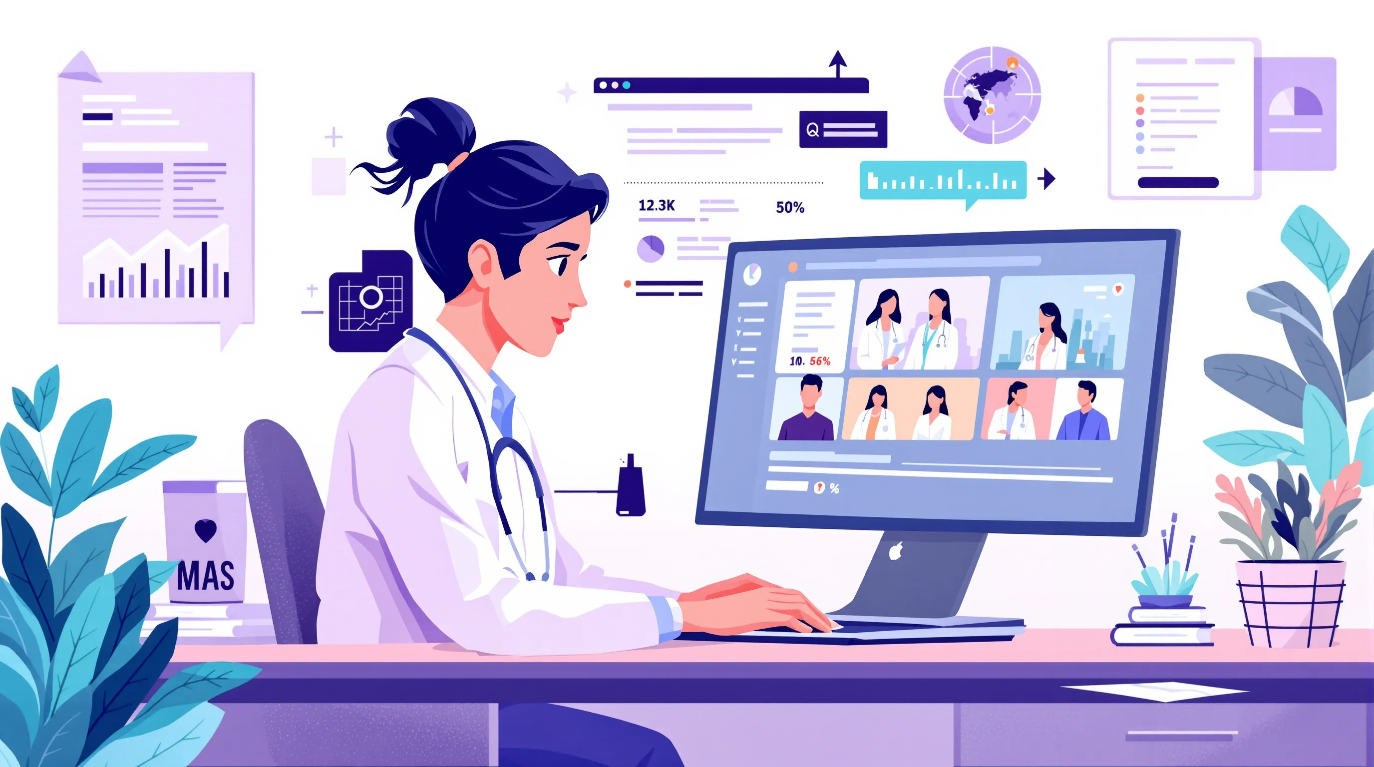 US medical practice manager overseeing offshore virtual assistant team quality assurance