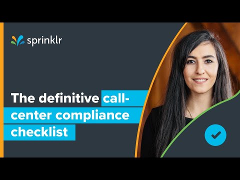 The definitive call center compliance checklist