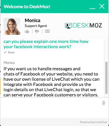 DeskMoz 24/7 Managed Live Chat Service