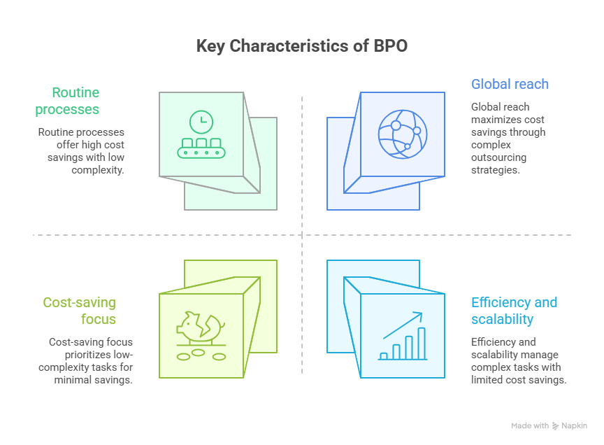 Mastering Knowledge Process Outsourcing: A Complete Guide 3 Key Characteristics of BPO