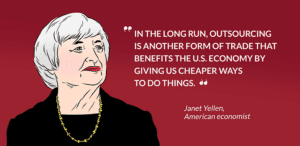 Janet Yellen On Outsourcing