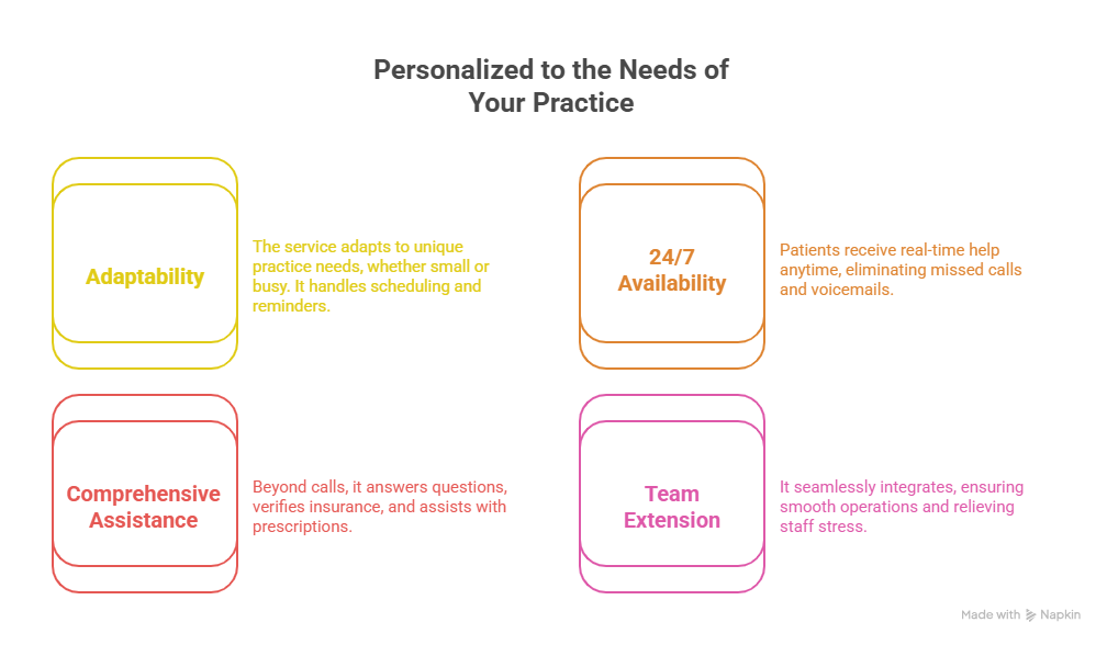 24/7 Virtual Medical Receptionist: Streamlining Your Practice’s Communication 4 Personalized to the Needs of Your Practice